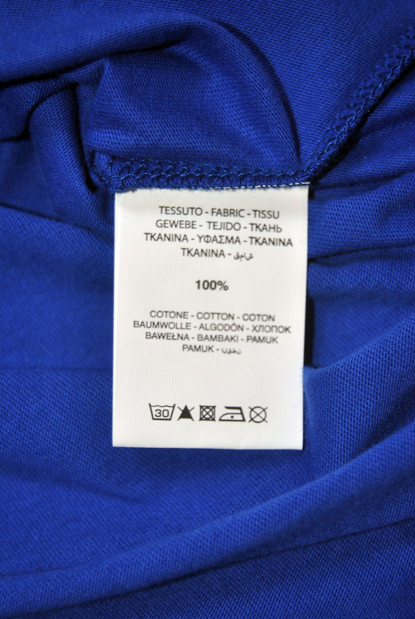 Camiseta Norway de color azul eléctrico con estampado. Talla XL.