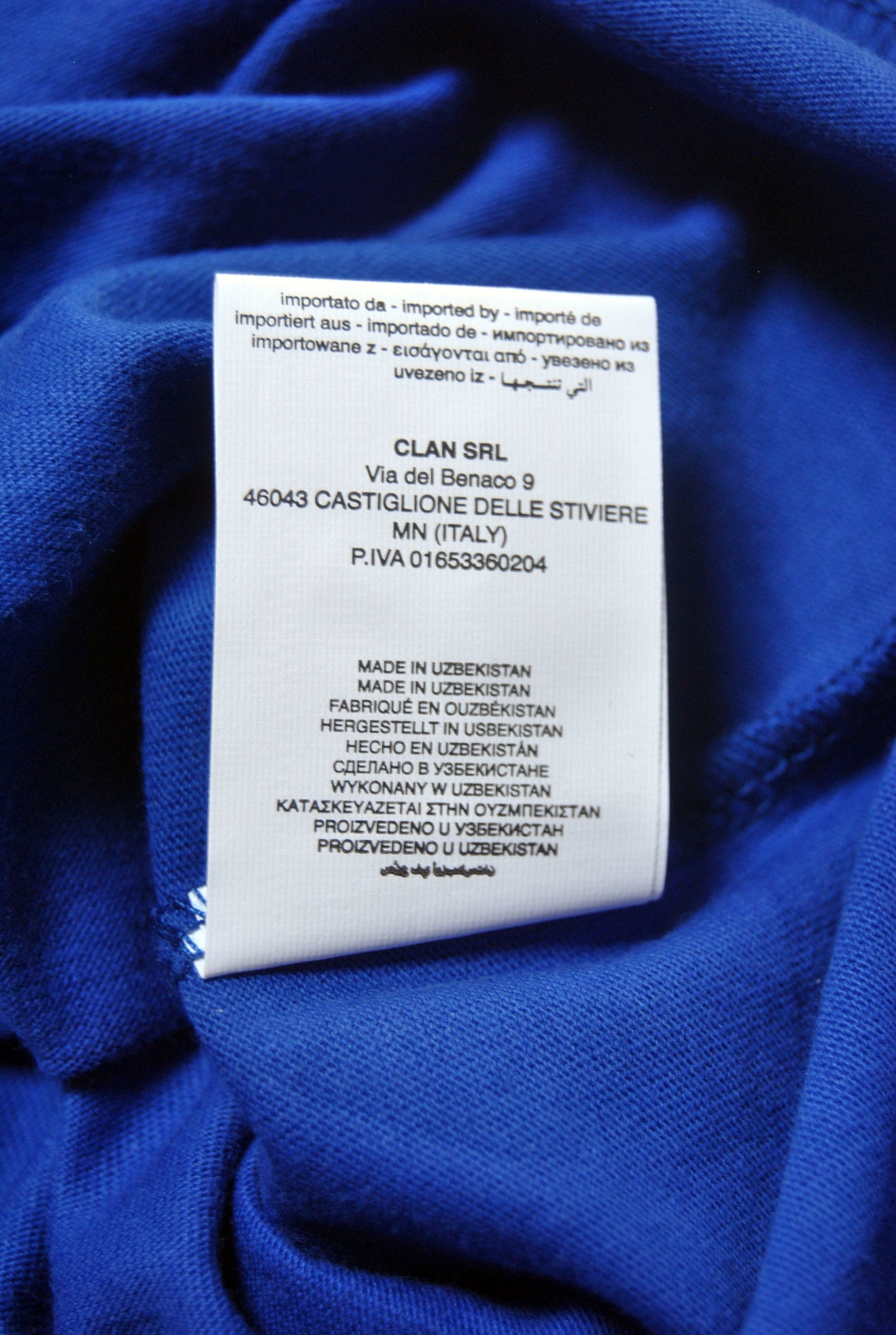 Camiseta Norway de color azul eléctrico con estampado. Talla XL.