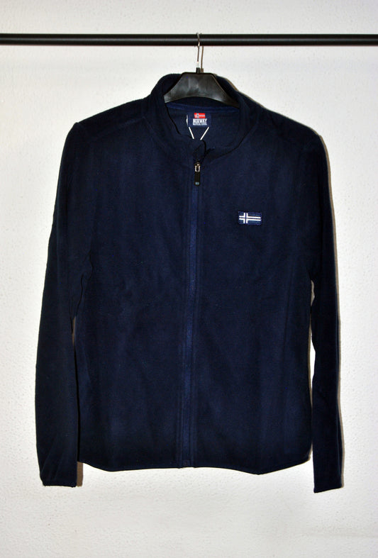 Sudadera Norway Mujer color azul marino con logo bordado. Talla M.