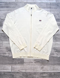 Cardigan Norway de color crema. Talla XL.