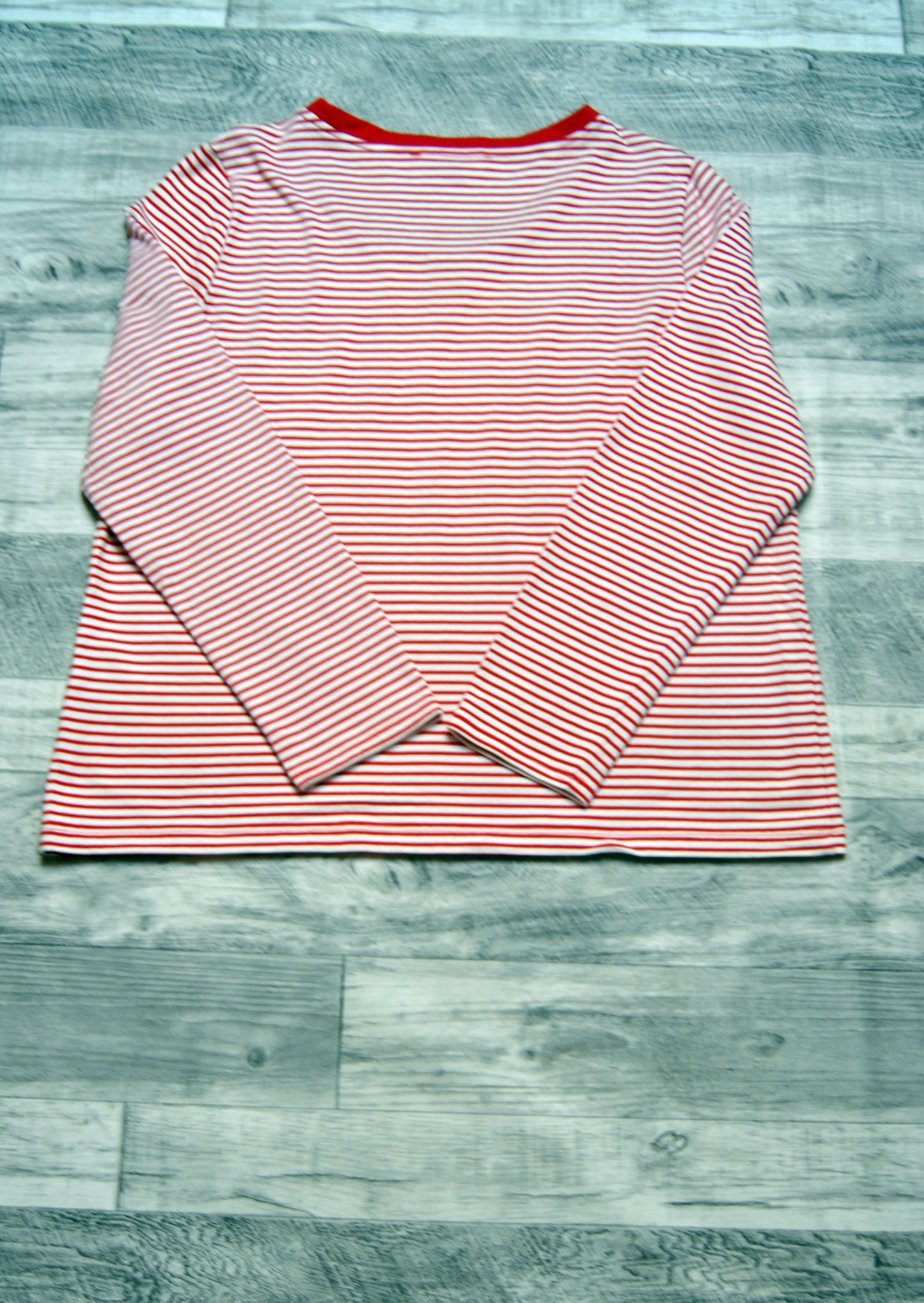 Camiseta de Manga larga Tommy Hilfiger Blanca rayas rojas XL