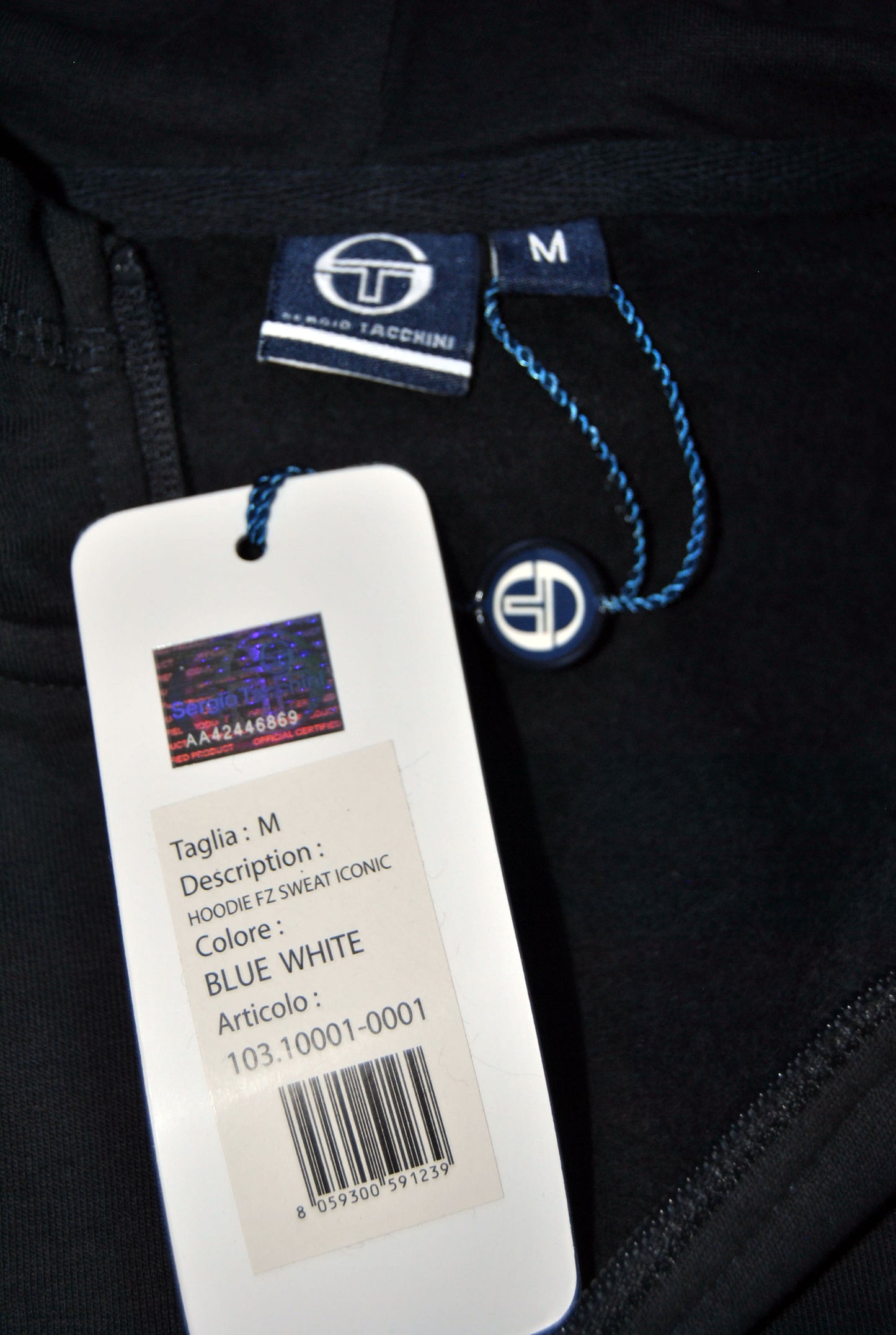 Sudadera Sergio Tacchini Hombre Azul marino. Talla M