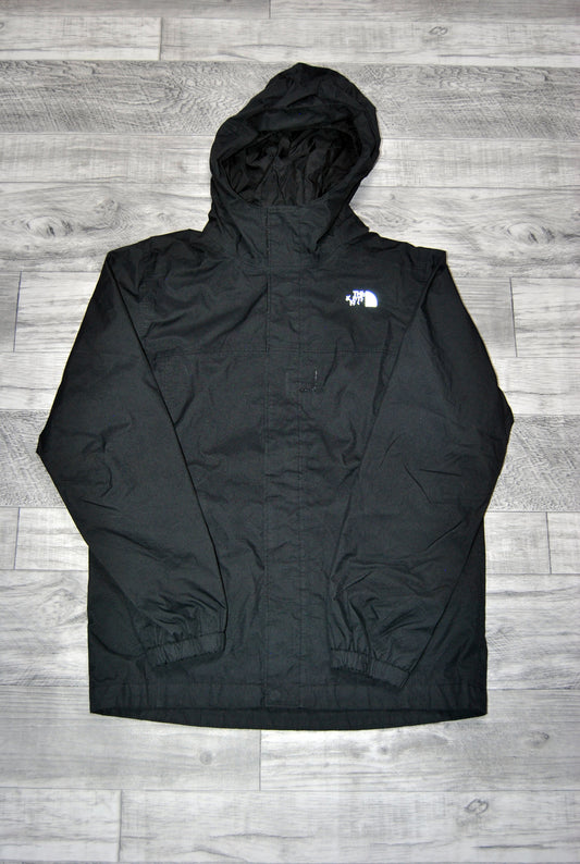 Chaqueta The North Face de color negro con capucha para niño.Talla S.