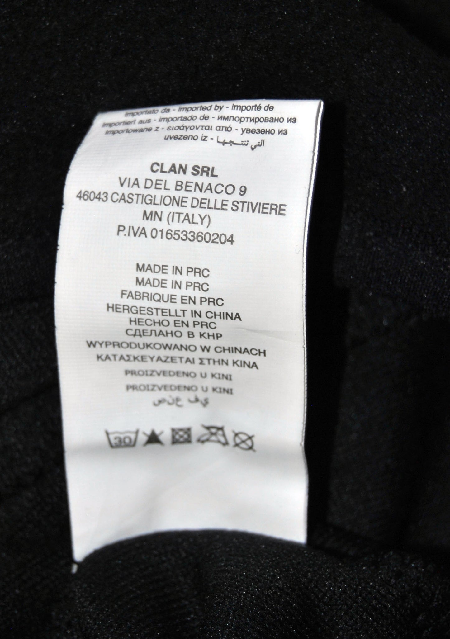Sudadera Norway zip de color negro. Talla XL.