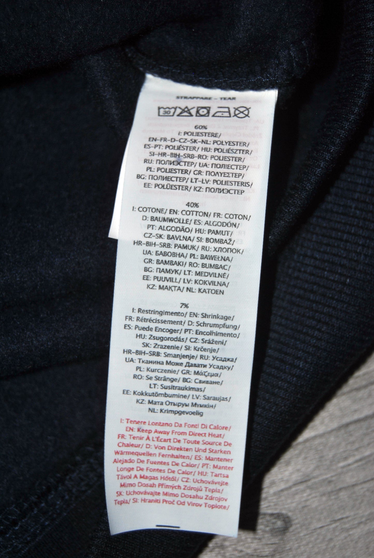 Sudadera GMV GianMarco Venturi de color azul marino. Talla M.