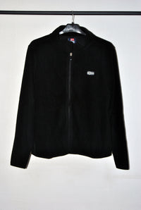 Sudadera Norway Mujer color negro con cremallera frontal. Talla L.
