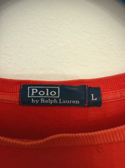 Camiseta Polo Ralph Lauren Roja. Talla M. Segunda mano