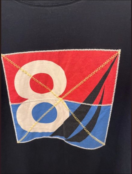 Camiseta Nautica Azul Marino . Talla L. Segunda mano