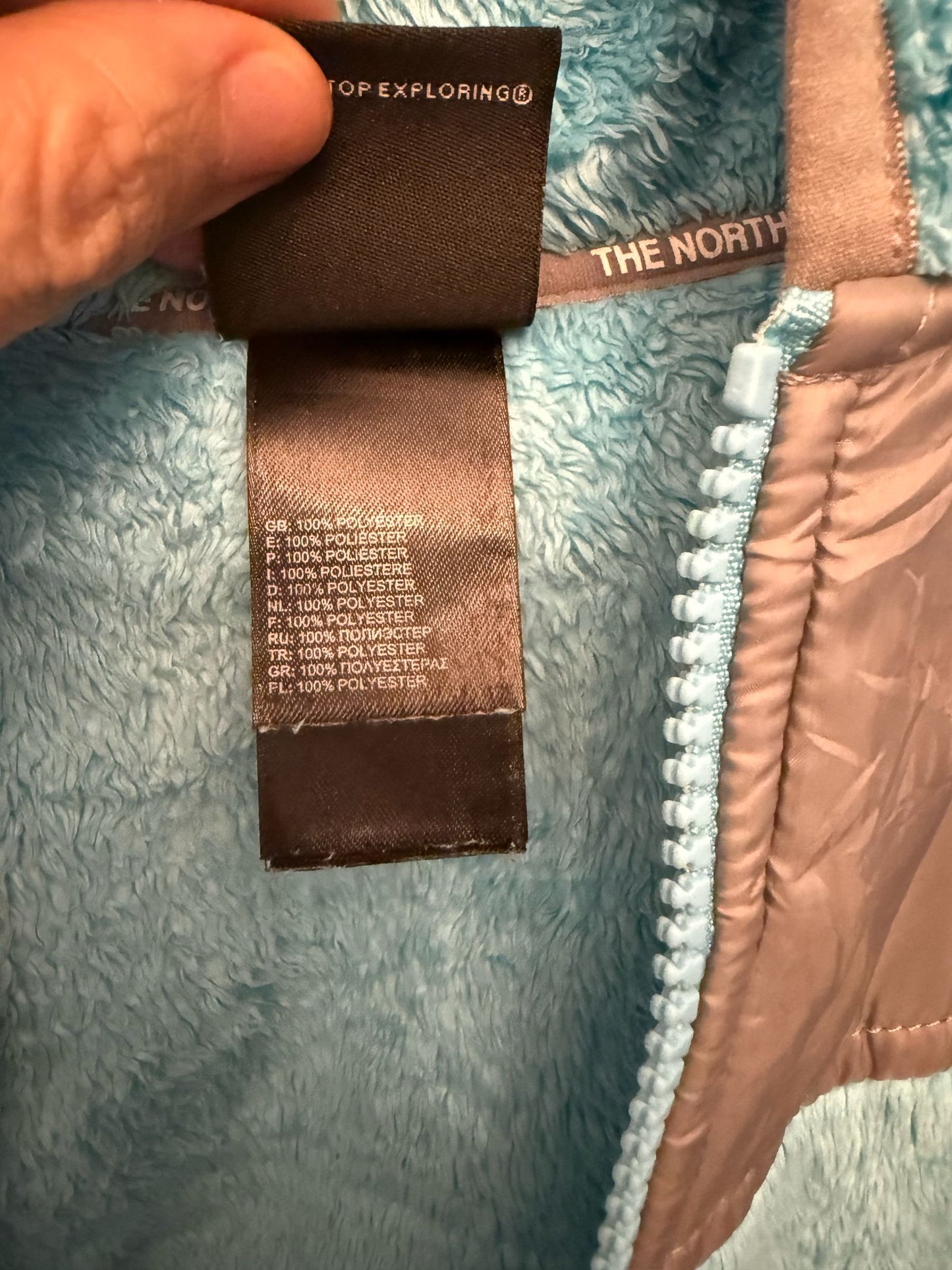 Foro Polar The North Face Turquesa Niña . Talla L. Segunda mano