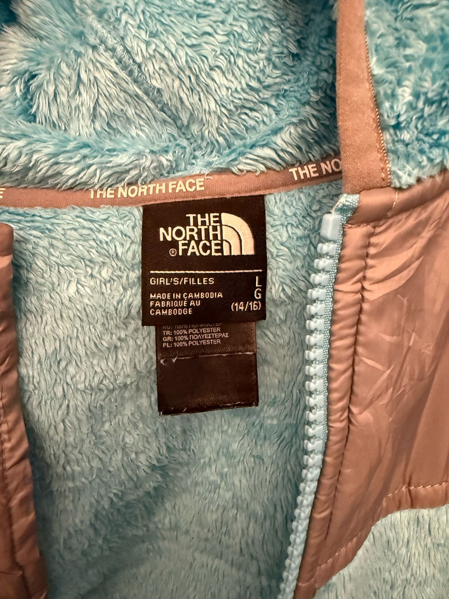 Foro Polar The North Face Turquesa Niña . Talla L. Segunda mano